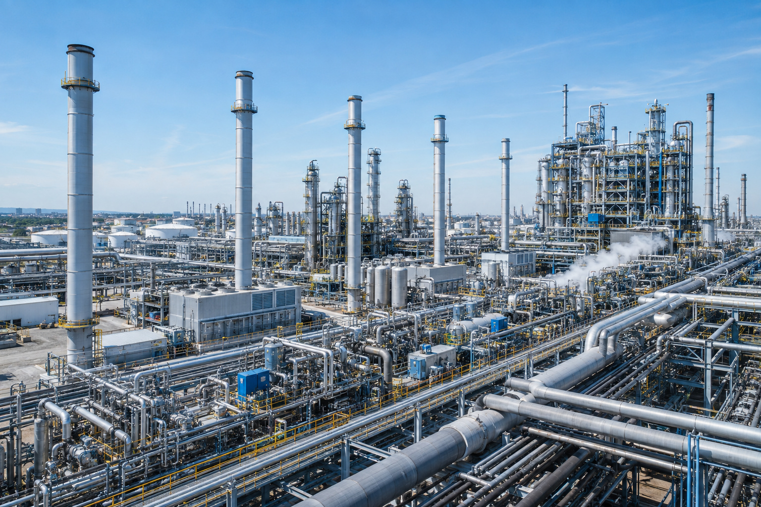 Modern industrial processing facility